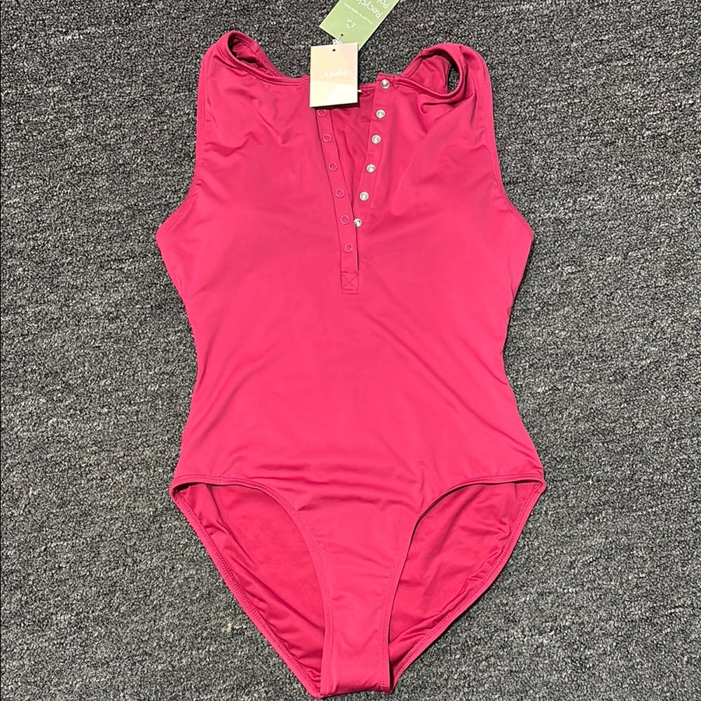 Andie Women's One Piece Swimsuit in Pink